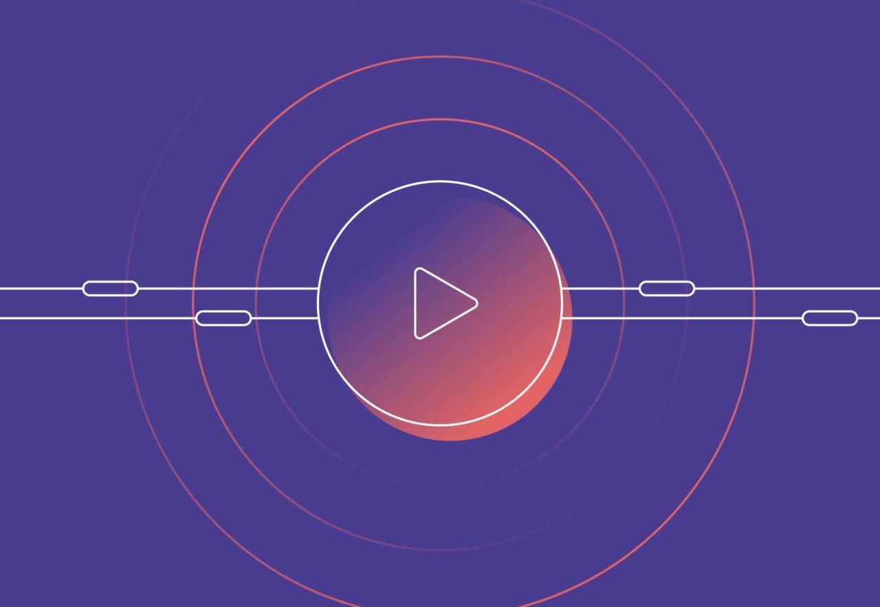 purple video animation icon