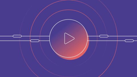 purple video animation icon