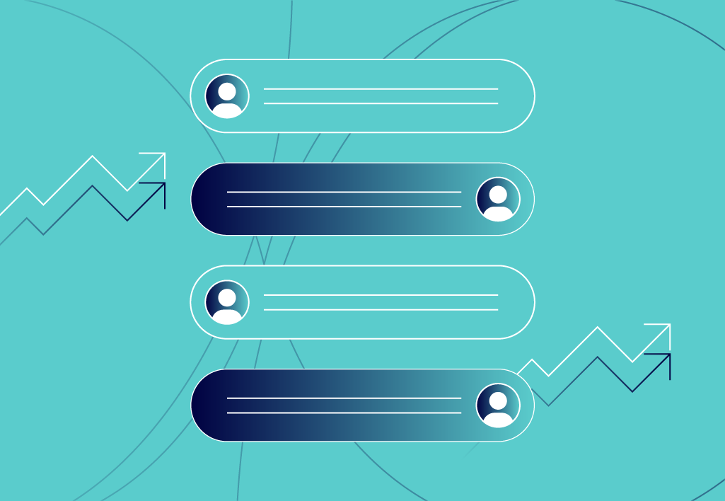 illustration of online conversation with a chatbot