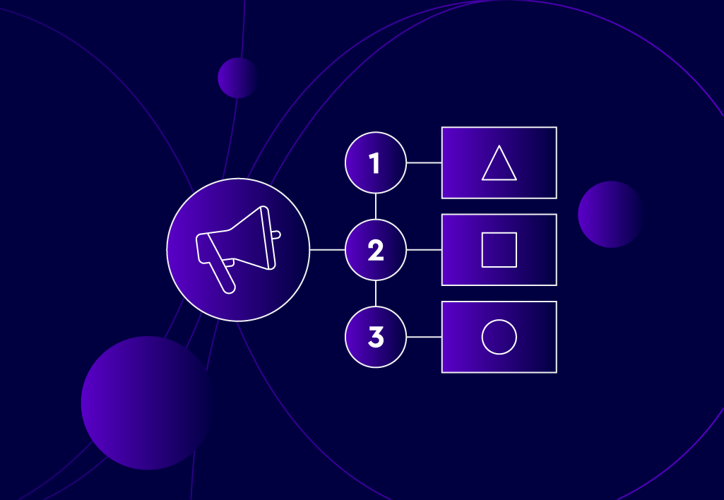 Types of marketing attribution as icons