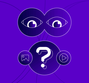 Illustration of eyes looking at assets of a business