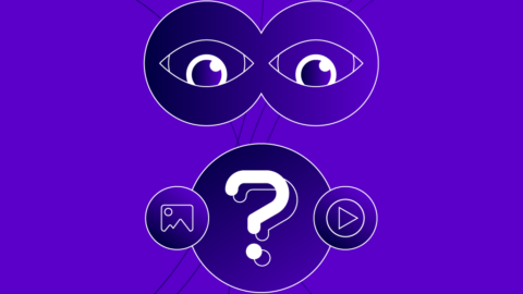 Illustration of eyes looking at assets of a business