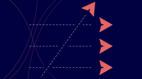 4 arrows with one going off track indicating PR being disruptive