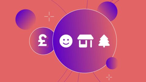 Illustration for 'your money your life' using pound sign and house