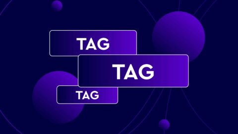 Tag white bold text