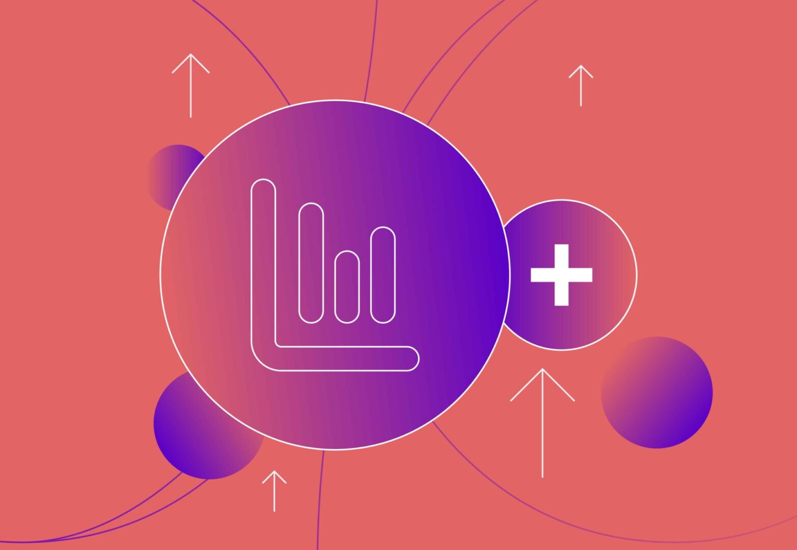 Illustration of a bar graph indicating growth