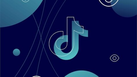 TikTok logo blue