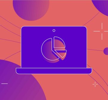 Blog 9 desktop working from home, pie chart indicating stats