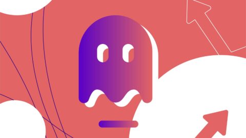Ghost from PAC-MAN showing online gaming