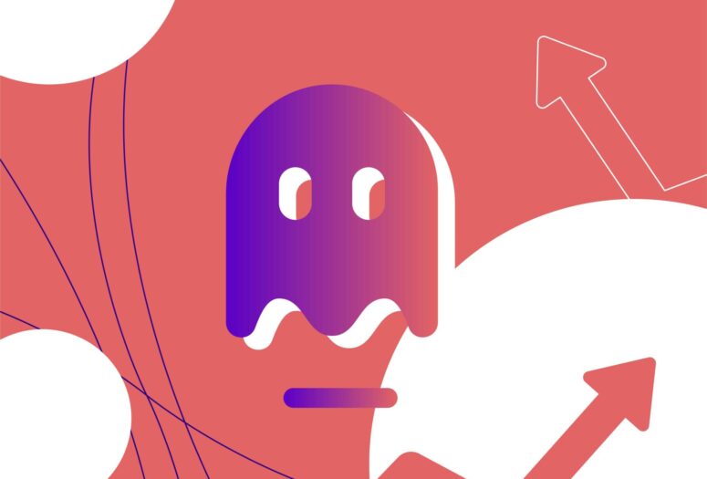 ghost from pac-man showing online gaming