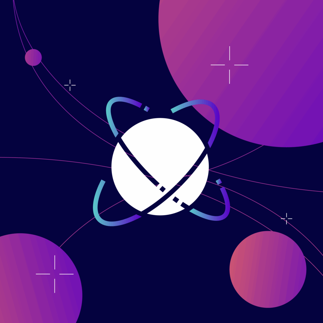 metaverse shown by planet icon