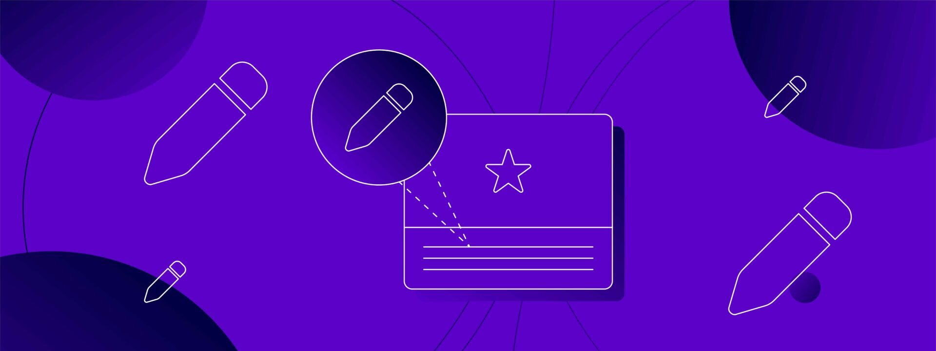 pen writing on paper illustration