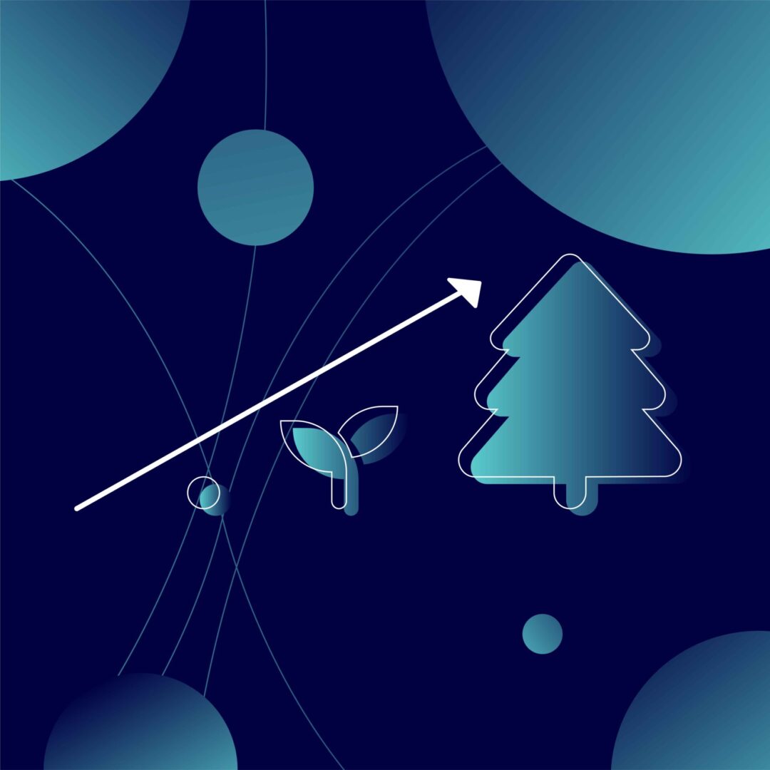 arrow pointing top right indicating growth