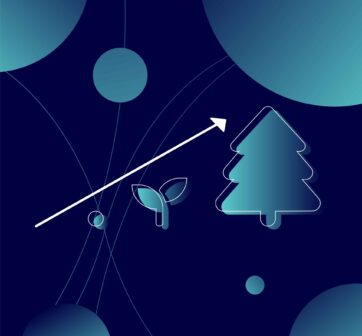 arrow pointing top right indicating growth