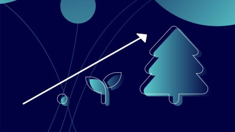 arrow pointing top right indicating growth