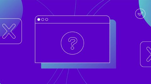 Website tab with question mark icon