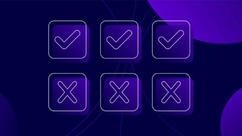 Three ticks and three crosses for dos and donts