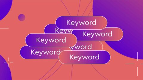 Keyword in text copied over and overlapping to form a cluster