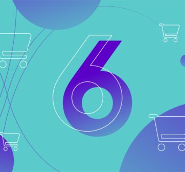 number 6 surrounded by shopping trolleys