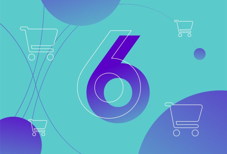 Blog 2 number 6 surrounded by shopping trolleys