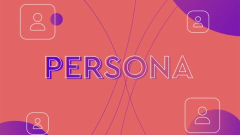 Persona in orange text