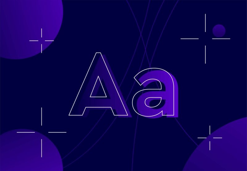 Aa icon for language processing