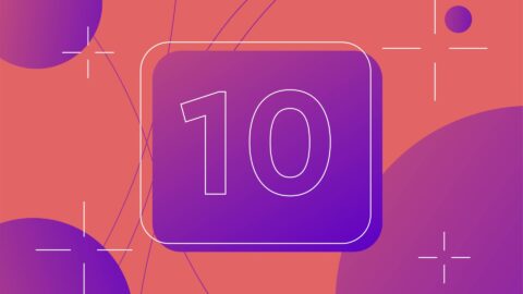 number 10 in purple