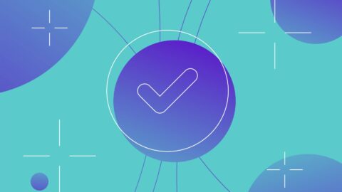 Tick icon in blue