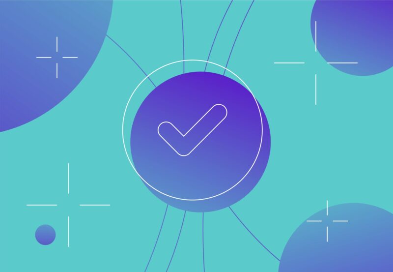 Tick icon in blue