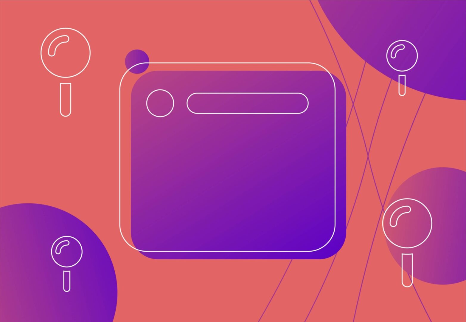 Desktop icon with search