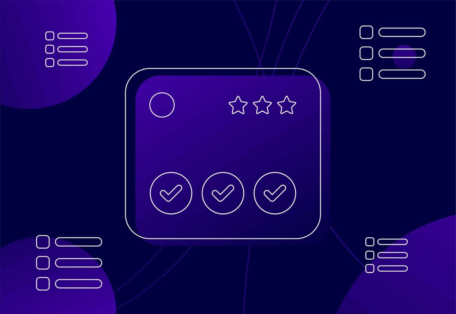 three tick boxes for seo checklist