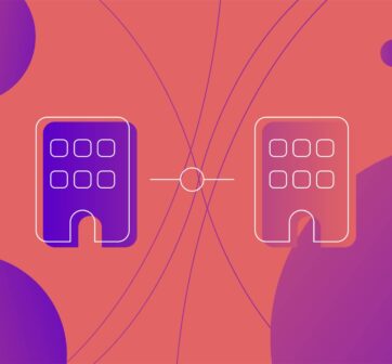 Icon of two business buildings