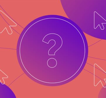 Question mark central with surrounding mouse clicks