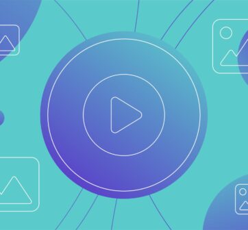 Play button for a video