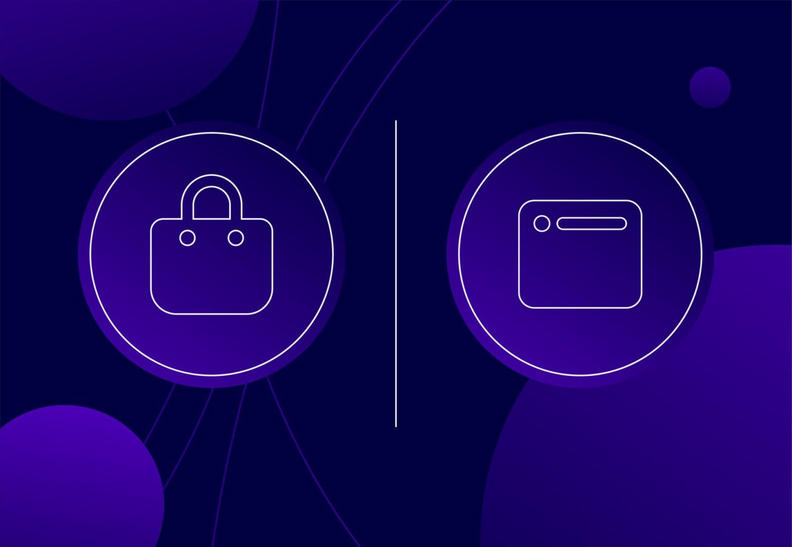 Shopping bag vs a desktop page