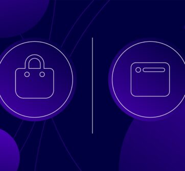 Shopping bag vs a desktop page