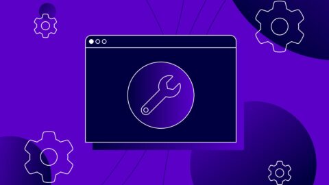 Illustration of tools on desktop for core update