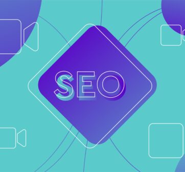 SEO text surrounded by video camera for tutorials