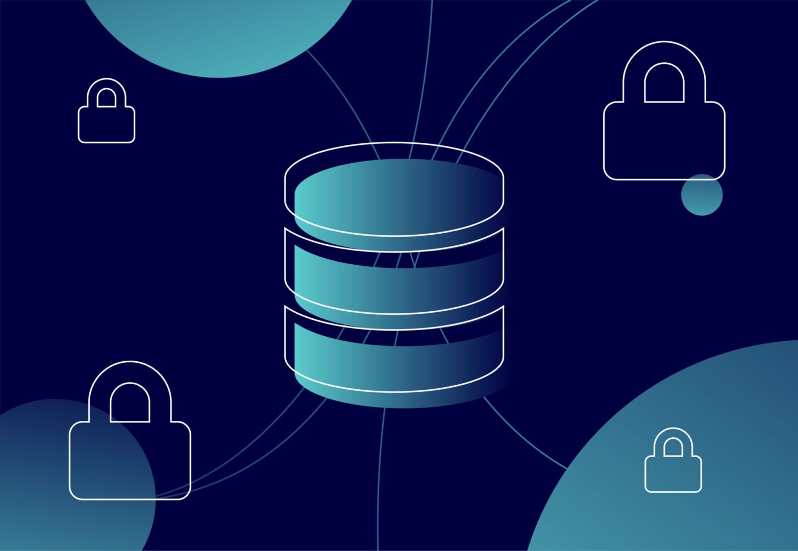 Illustration of padlocks for security