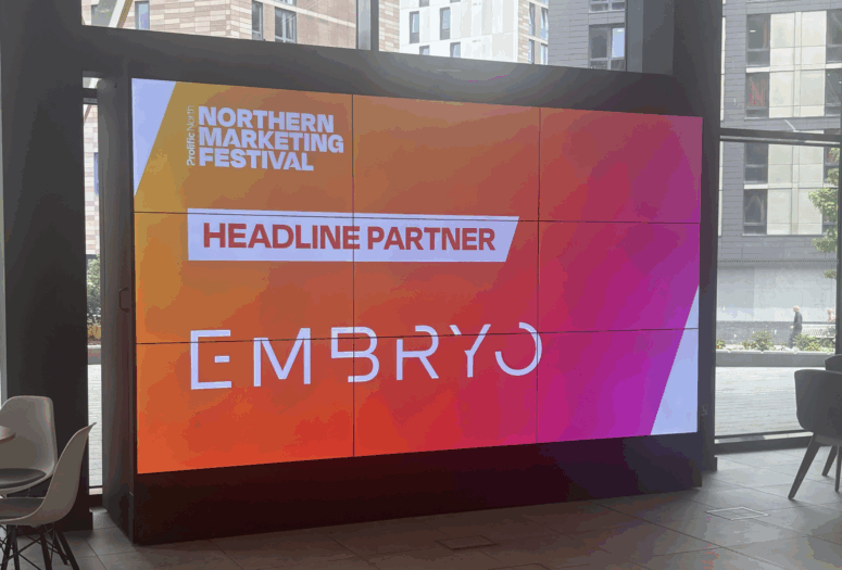 embryo feature as headline sponsor for northern marketing festival