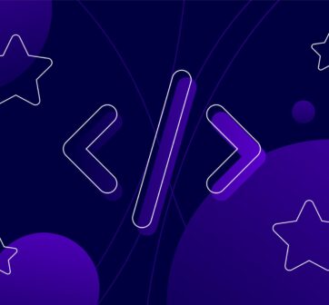 Illustration showing code associated with software development