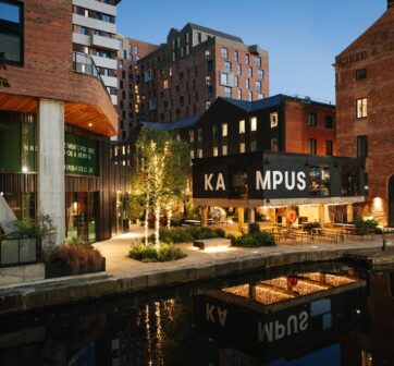 Native case study- Kampus building at night