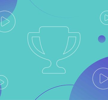 The outline of a trophy