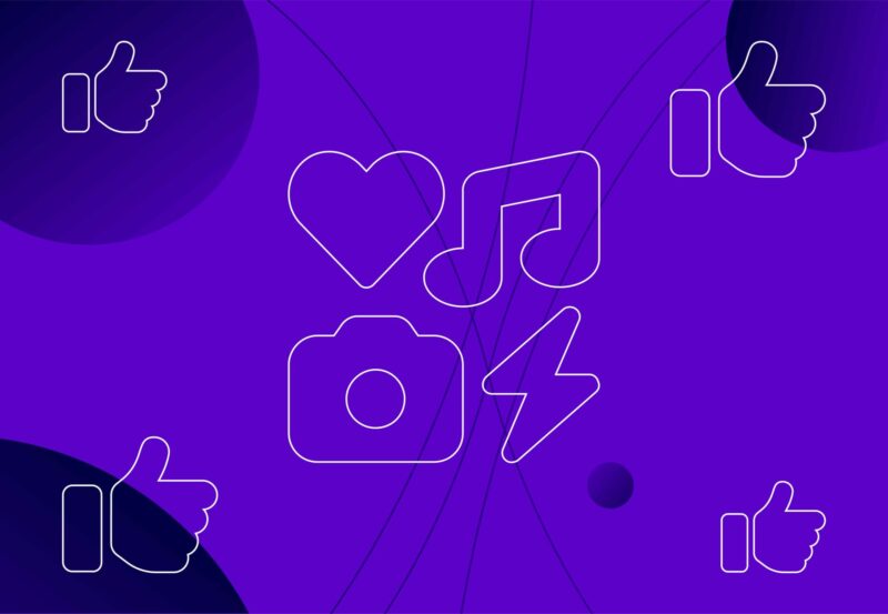 Image showing icons of Facebook reactions