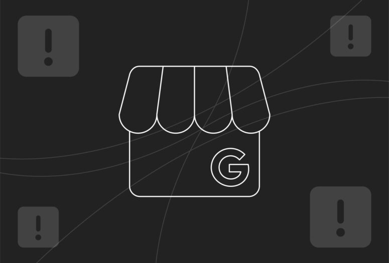 image showing icons of cogs and a person to help illustrate a blog on fixing google my business profile