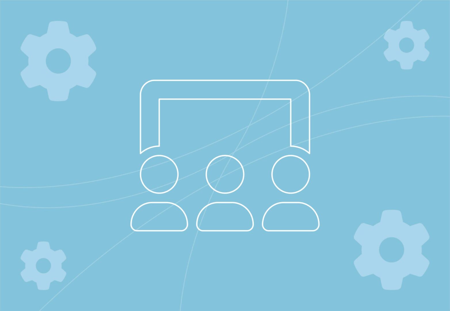 illustration of people watching a webinar