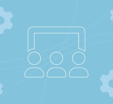 illustration of people watching a webinar