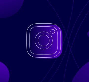 Instagram logo purple