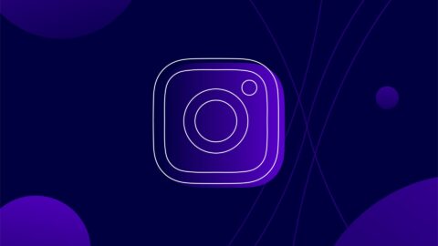 Instagram logo purple