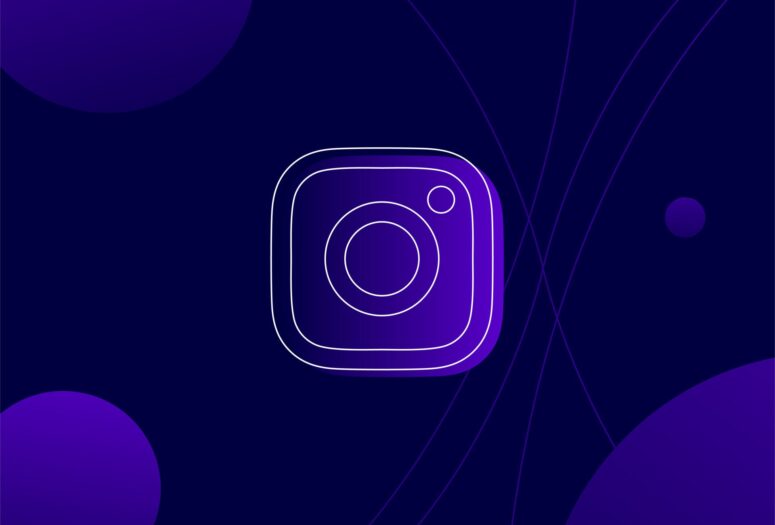 instagram logo purple